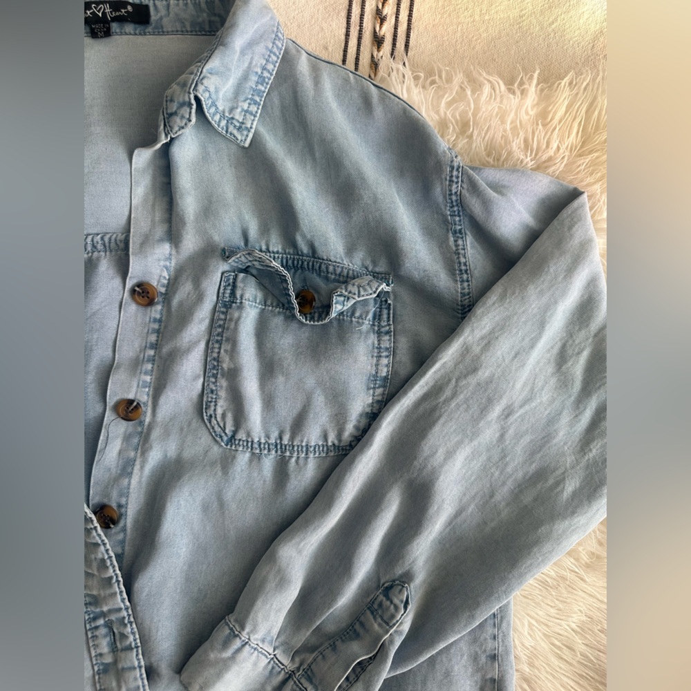 Denim style button down - Picture 5 of 6